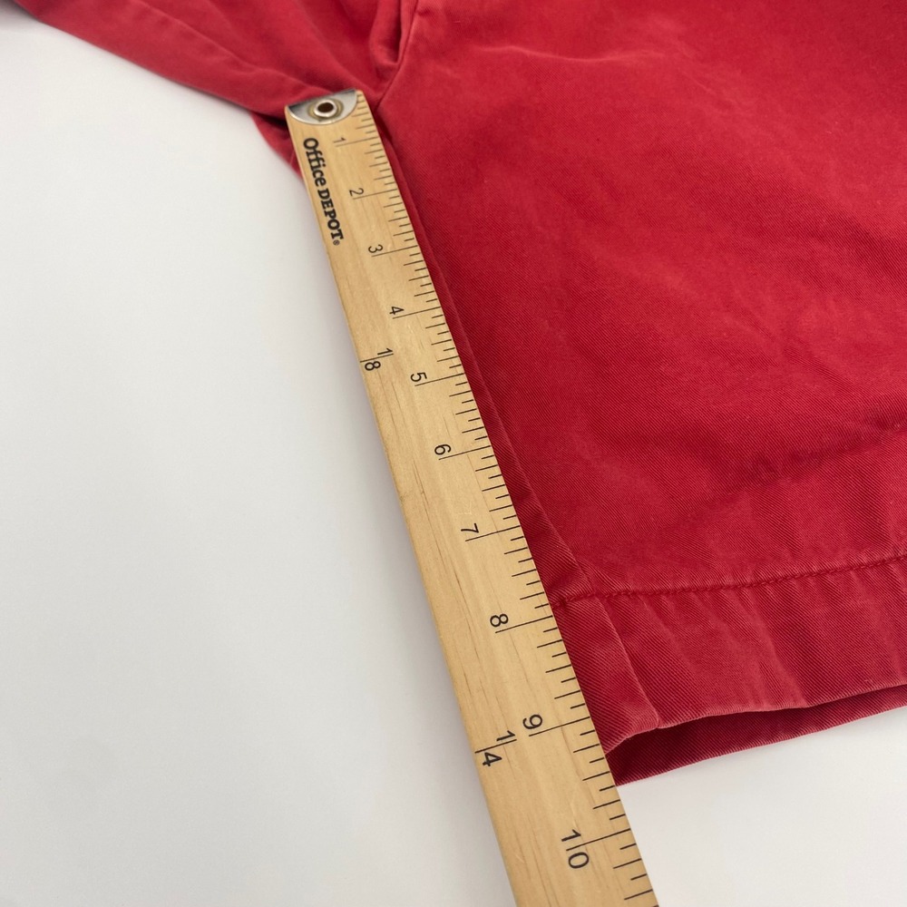 Polo Ralph Lauren Shorts Men 30 Red Chino Cotton Twill Preppy Classic Flat Front - Picture 7 of 9